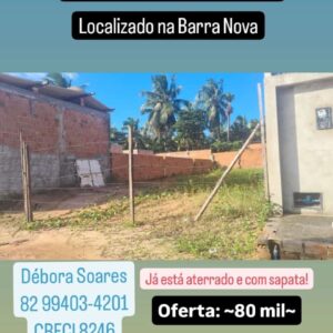 Terreno a Venda Barra Nova 8x26